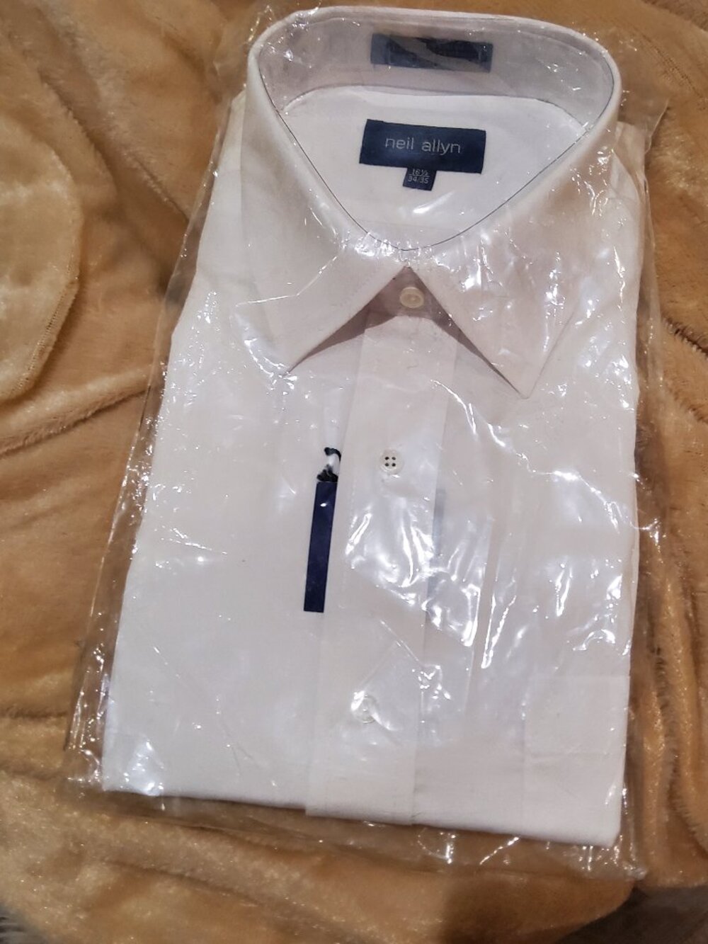 Neil Allyn White Formal Tuxedo shirt size 16.5 34/35